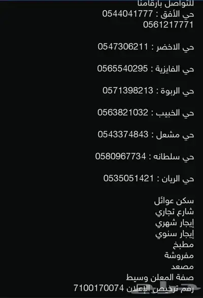 شقق مفروشه للايجار 1