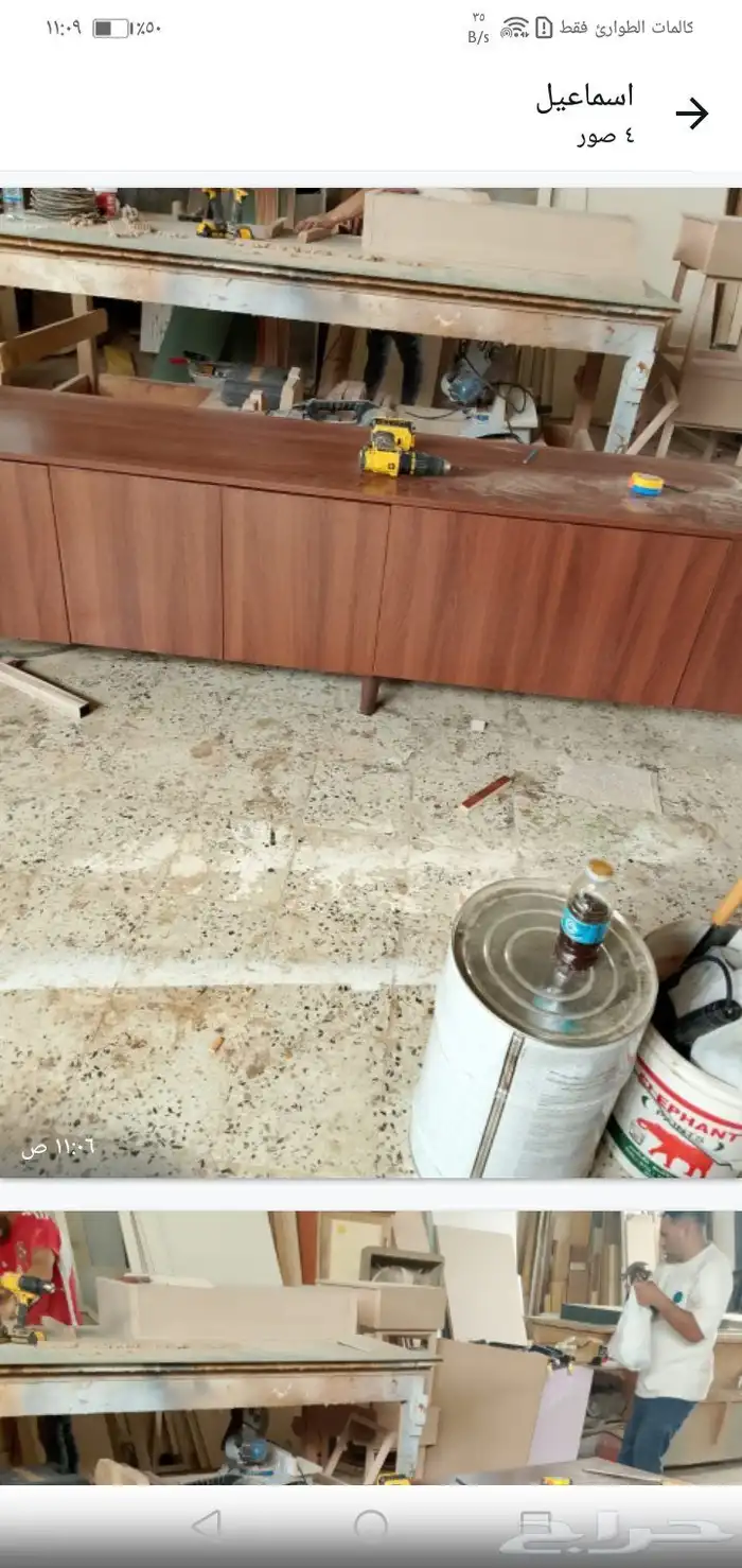 نجار ابواب وديكورات وغرف وتغيير برواز الباب والكالون وطاولات 1