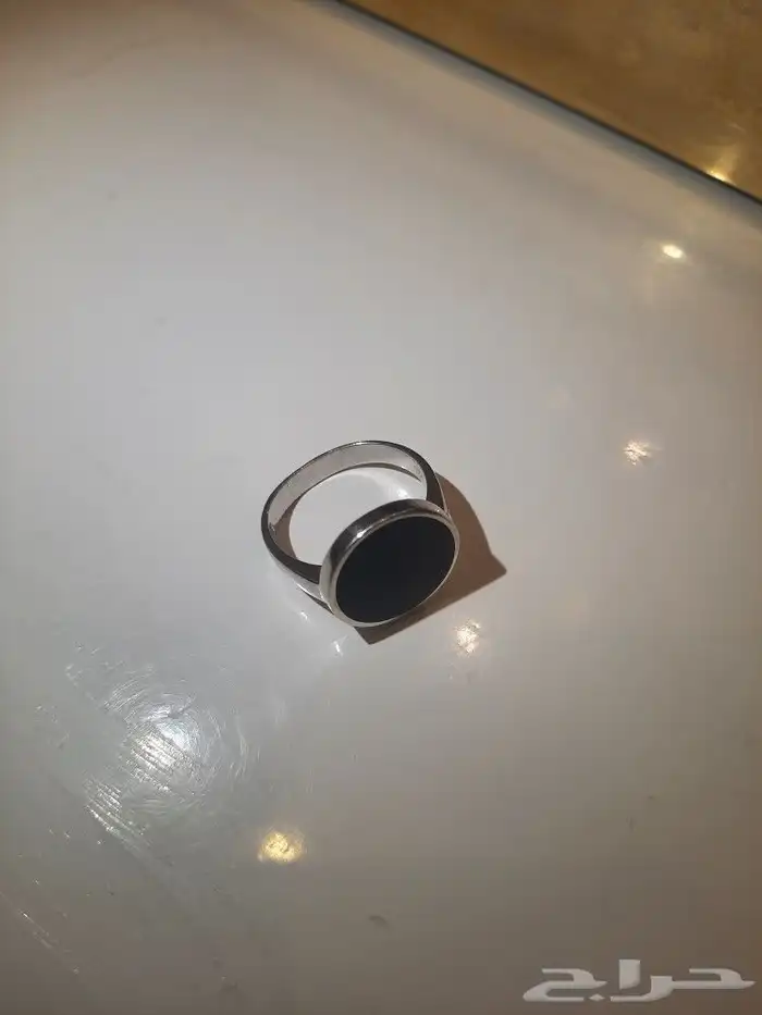 خاتم ملكي(فضة) اسود عيار 925 0