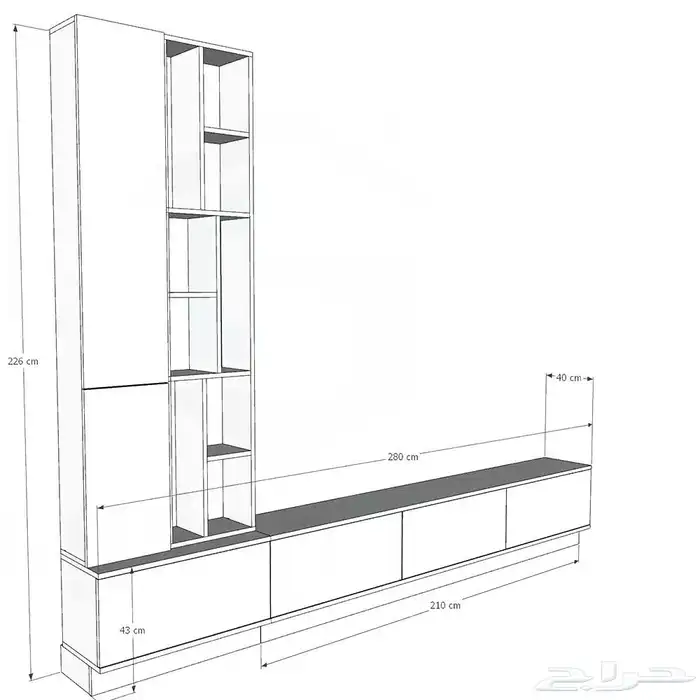 طقم طاولات مودرن ابيض مع رمادي 5
