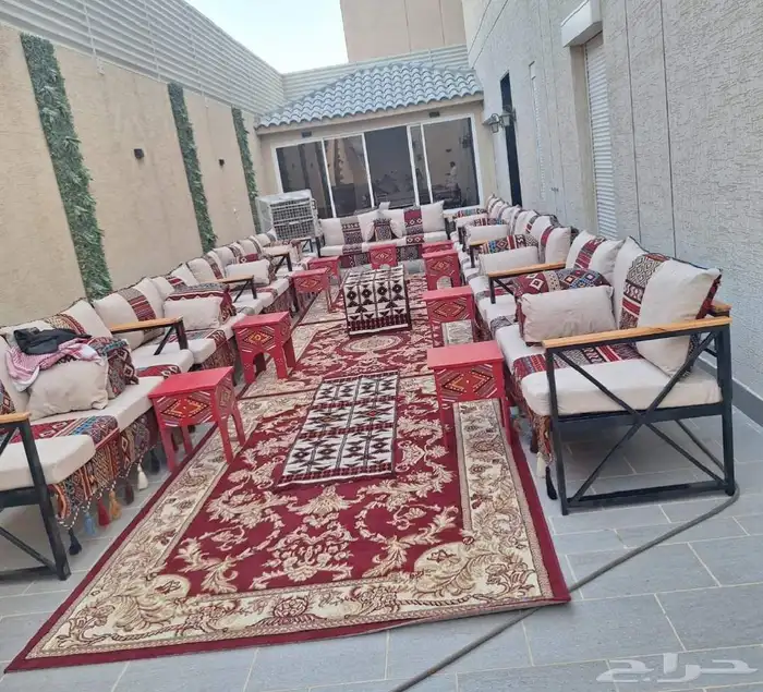 تأجير كراسي ملكي كراسي كنب ابيض وموخمل جلسات شعبية كراسي مغر 2
