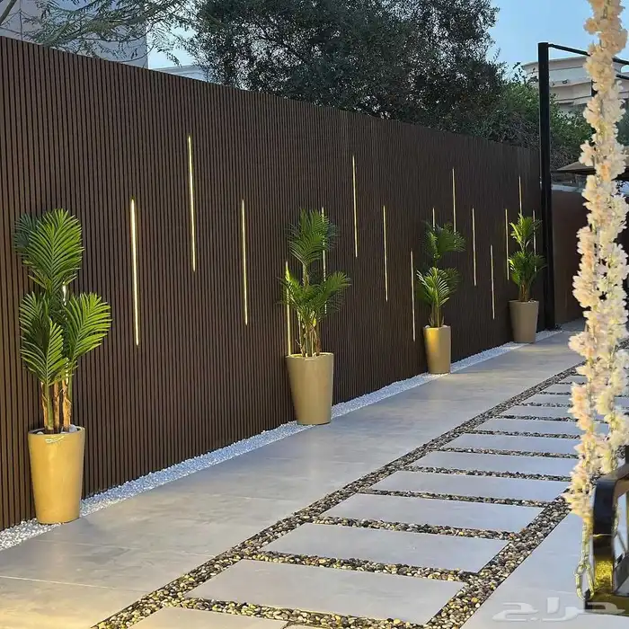 تنسيق حدائق ملحق بنات احوض زرع طبيعي وصناعي تصميم وتنفيذ شبك 5