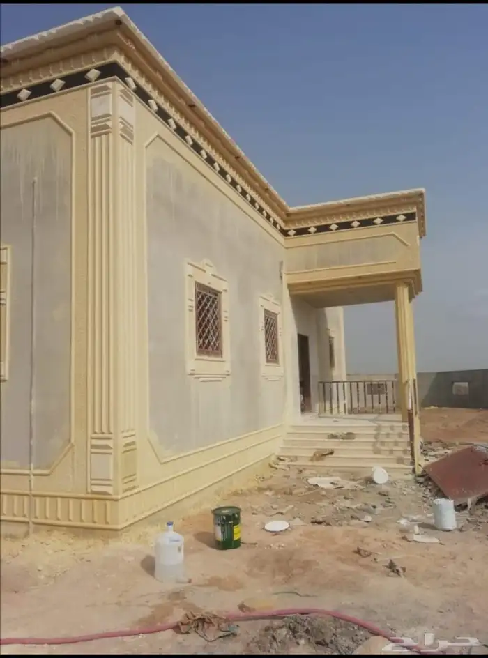 لياسه ملونه بديل الحجر الطبيعي اسمنت ابيض ديكورات خارجيه 7