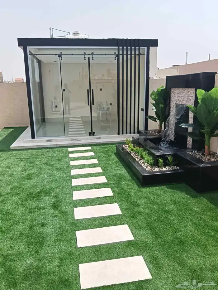 تنسيق حدائق ومظلات شلالات 0
