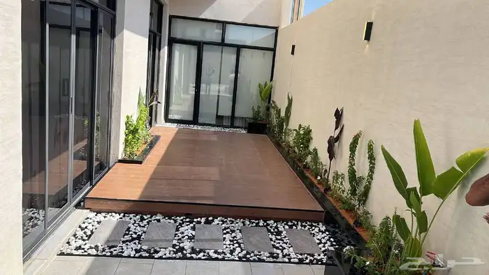 تنسيق حدائق ملحق بنات احوض زرع طبيعي وصناعي تصميم وتنفيذ شبك 7