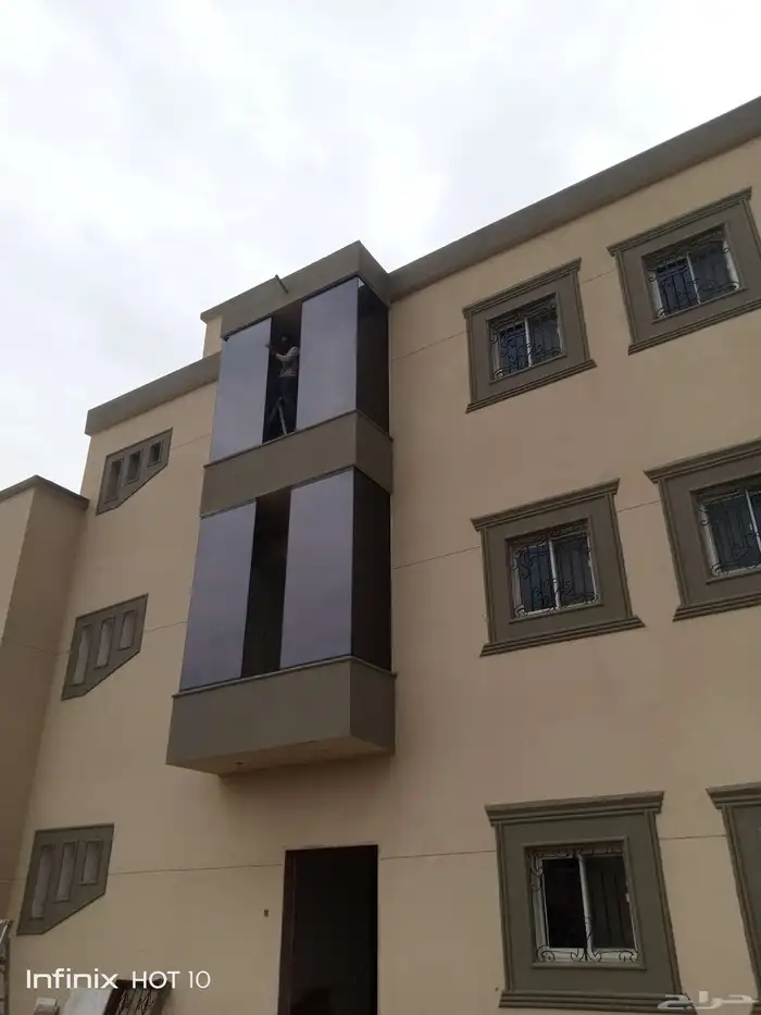 تركيب زجاج سكريت البلكونه 0