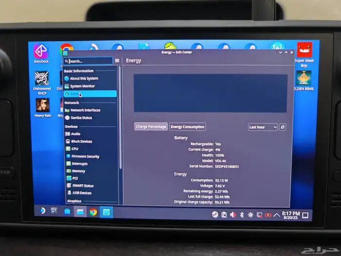 ستيم ديك اوليد 1 تيرا steamdeck oled 1tb 3