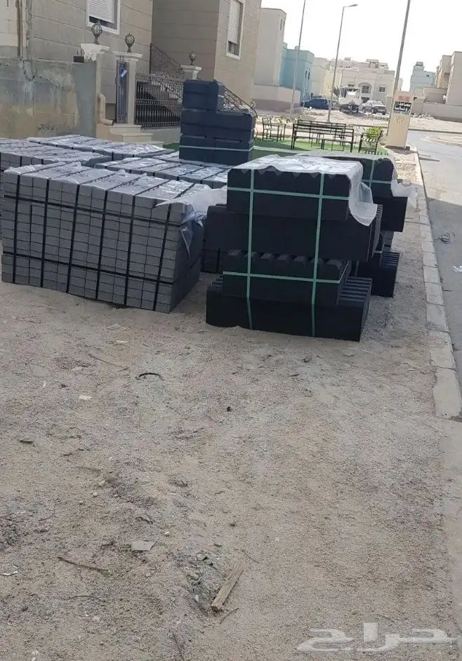 معلم بلاط انترلوك رصيف وتصريف سيول 5