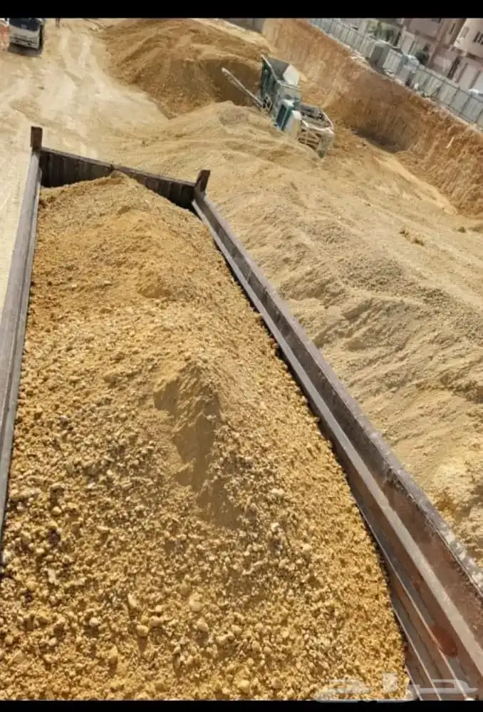 رمل احمر رمل بناء رمل لياسه بحص زيرو دفان 3