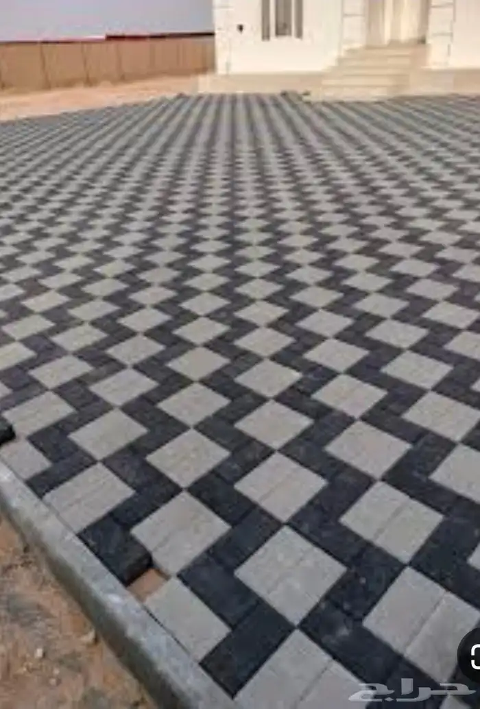 معلم بلاط انترلوك رصيف وتصريف سيول 1