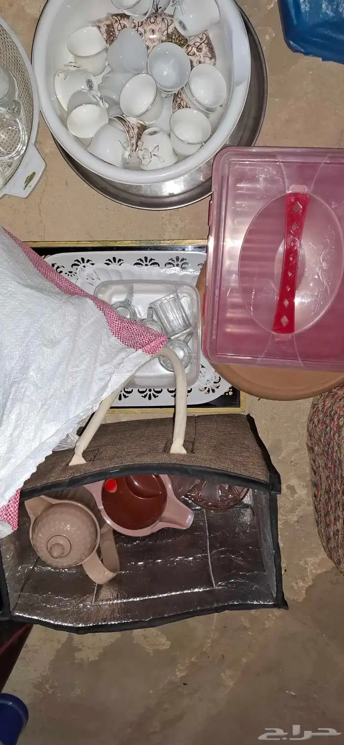 مجموعه مواعين فيها جديد ومستعمل 6