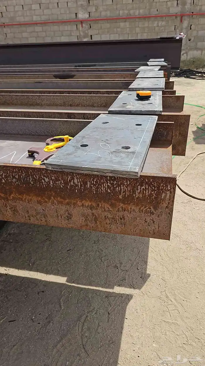 تنضيف الحديد وسنفره الحديد الاعمده والجسور 0