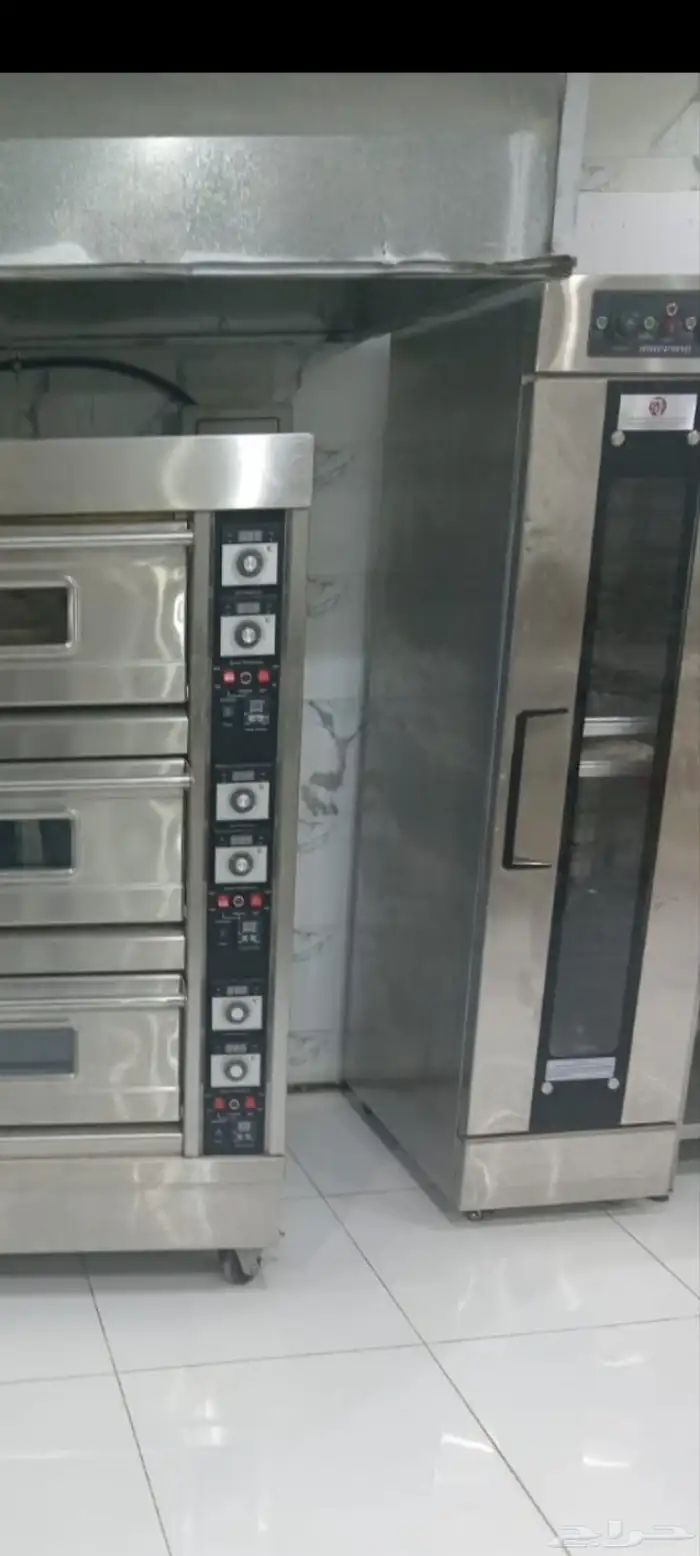 فرن طبقات كهربائي وثلاجه للبيع 1