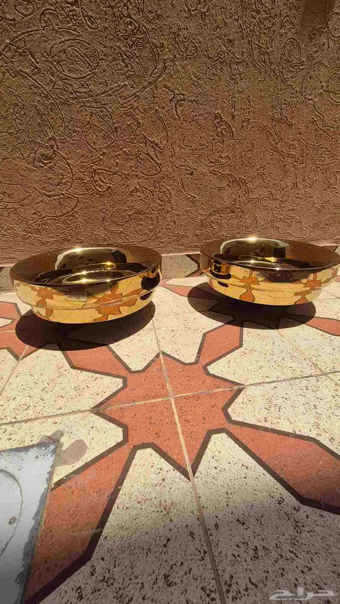 حوضين ستيل ذهبي مغاسل 1