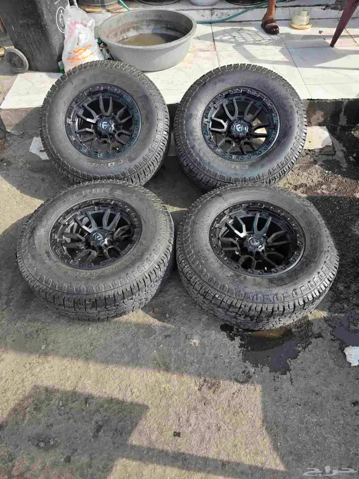 جنوط فيول الاصدار الجديد مقاس 17 مع كفرات ناكنج ربع حجري 0