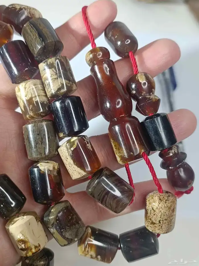 سبحة متحفية راهية كهرمان سومطري شجري 1