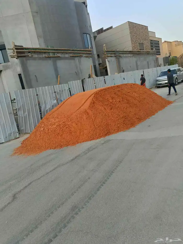 رمل احمر رمل لياسه دوسري رمل بناء بحص زيرو مخلوط دفان بلاط 5