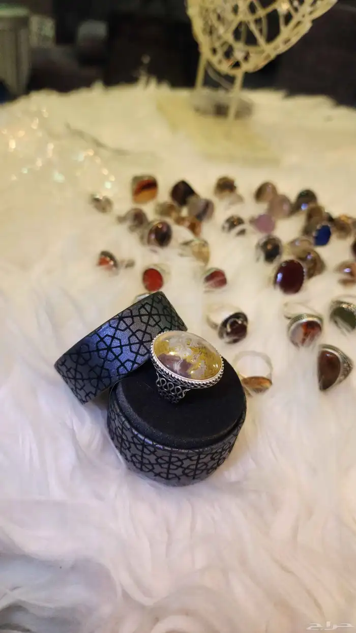 خاتم فضه عقيق اصلي وسعر مناسب الحق العرض 2