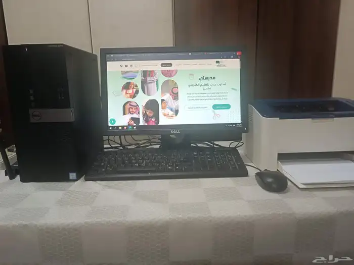 كمبيوتر مكتبي i5 مع طابعه ليزر 3