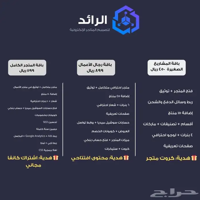 خدمة إنشاء وتصميم متاجر إلكترونية   منتجات   شعارات  بنرات 0