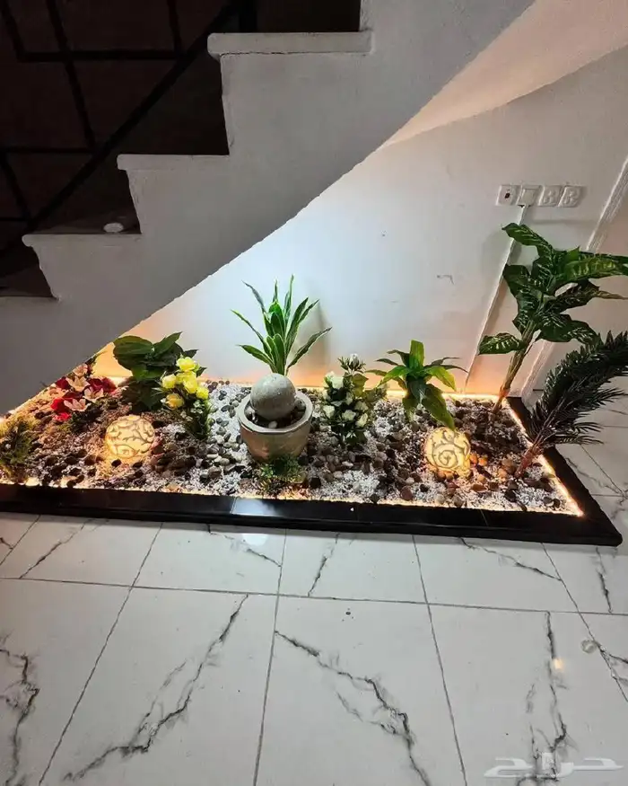 تصميم وتنفيذ شلالات عشب جدري خشب جدري احواض زرعيه بأقل الاسع 7