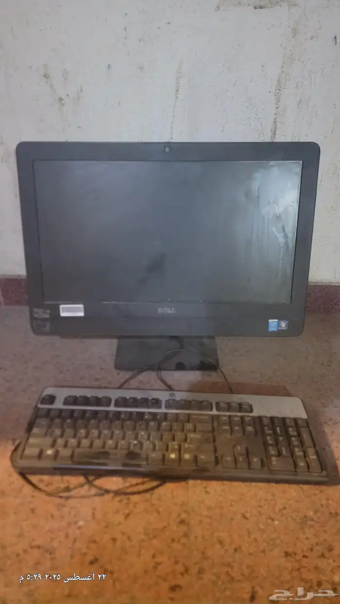 شاشه DELL مع كيبورد شبه جدييد 0