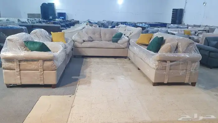 كنب جديد جاهز حرف ال و7نفر شامل التوصيل 16