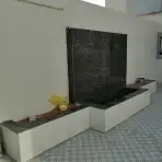 تنسيق حدائق بريده مظلات وجلسات وشلالات 9