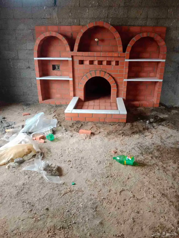 بيوت شعر مشب نار مشب رخام قرميد جمالون تلبيس قما 8