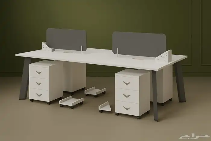 1 2 4 Workstations Different Styles and Designs in Jeddah 0