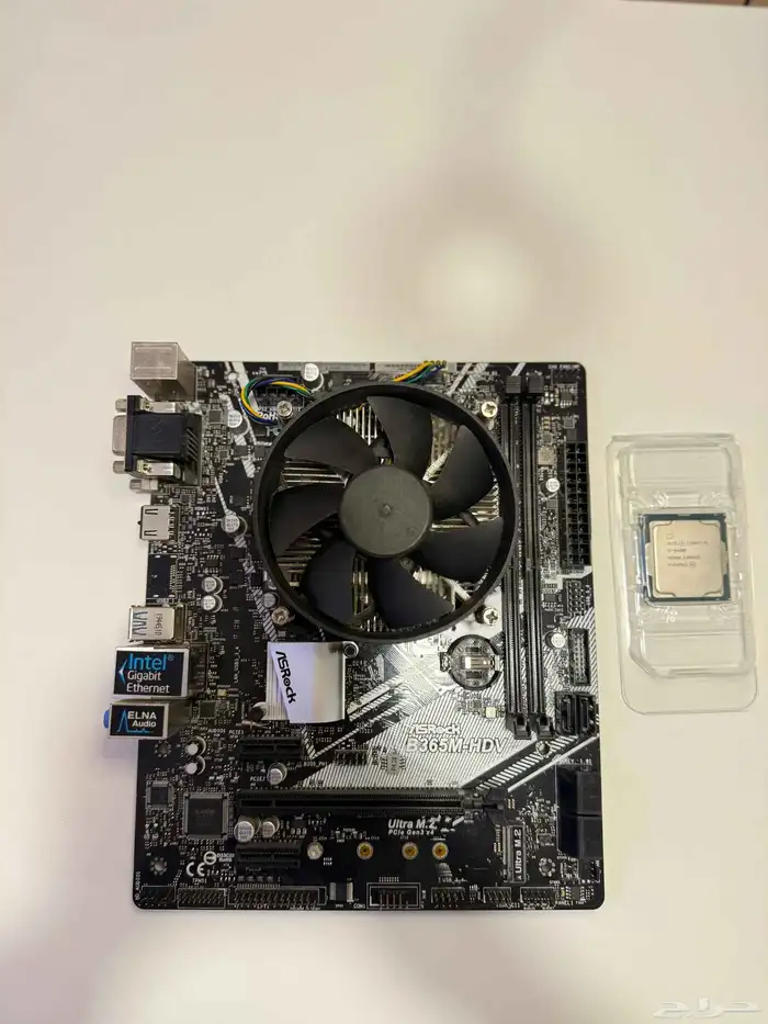 للبيع معالج i5 9400f مذربورد مبرد 0