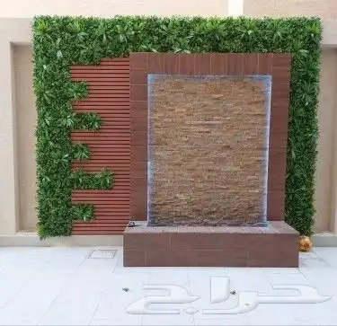 تنسيق حدائق بريده مظلات وجلسات وشلالات 10