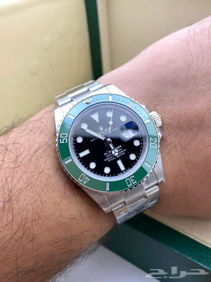 ساعات رولكس مع علبه الماركه 6