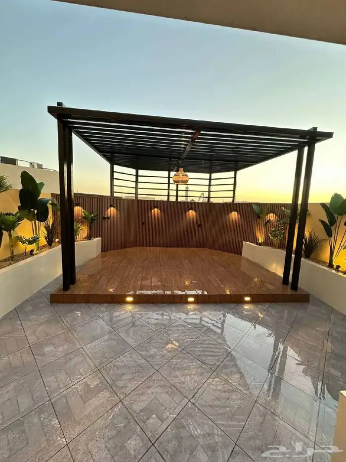 تصميم وتنفيذ شلالات عشب جدري خشب جدري احواض زرعيه بأقل الاسع 5