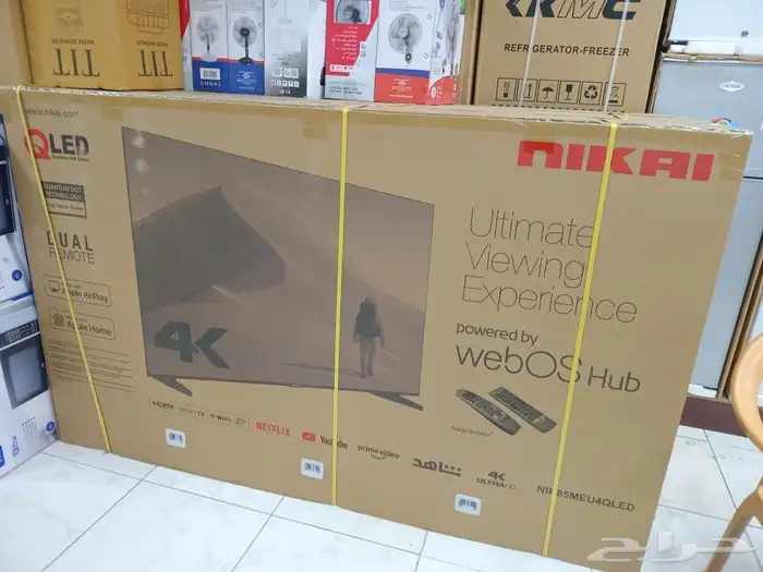 بيع توصيل فوري تركيب مجانا شاشات تلفزيون سمارت ذكيه 4k 3
