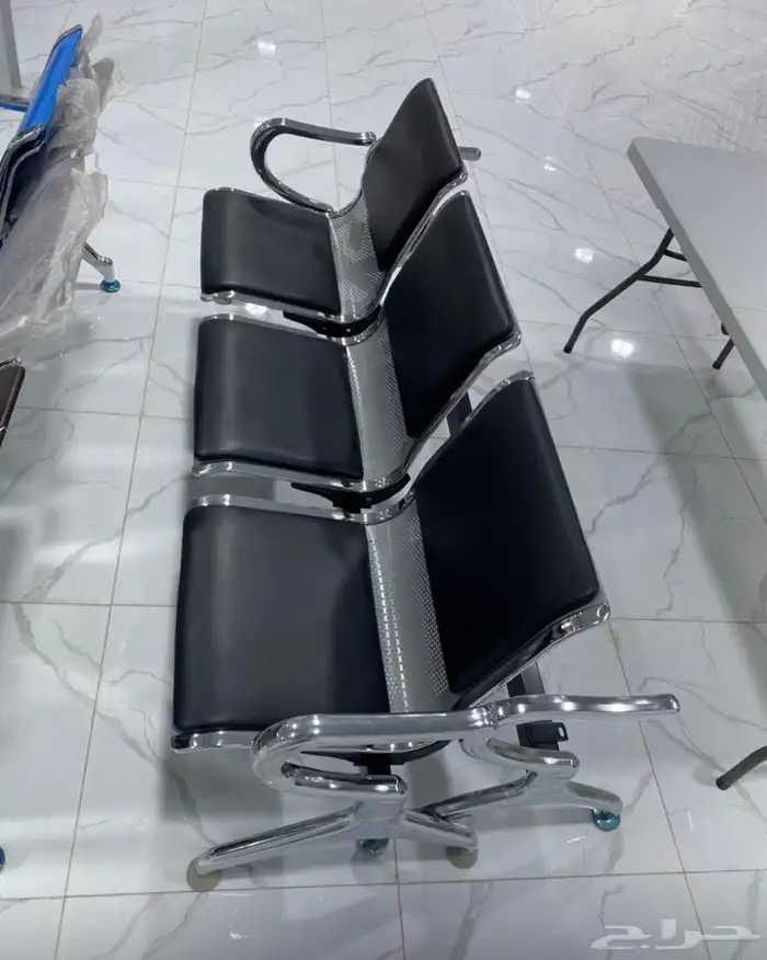 كراسي انتظار ثلاثي حديد جودة ممتاز 1