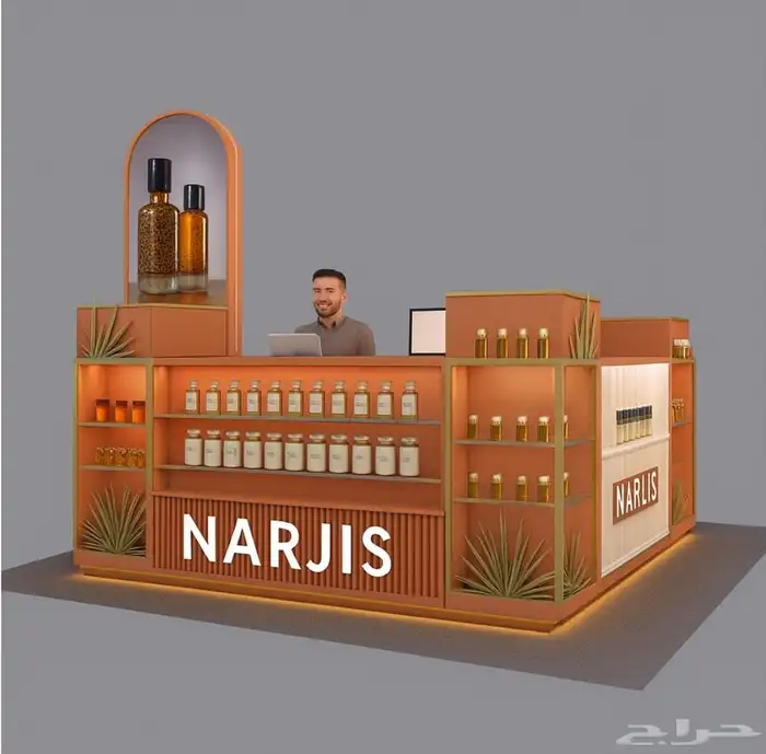تصميم وتجهيز بوثات معارض العطور 5
