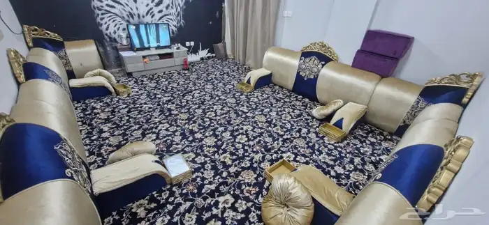 مجلس تفصيل 4.5 متر   3.5 متر بالسجاده 3