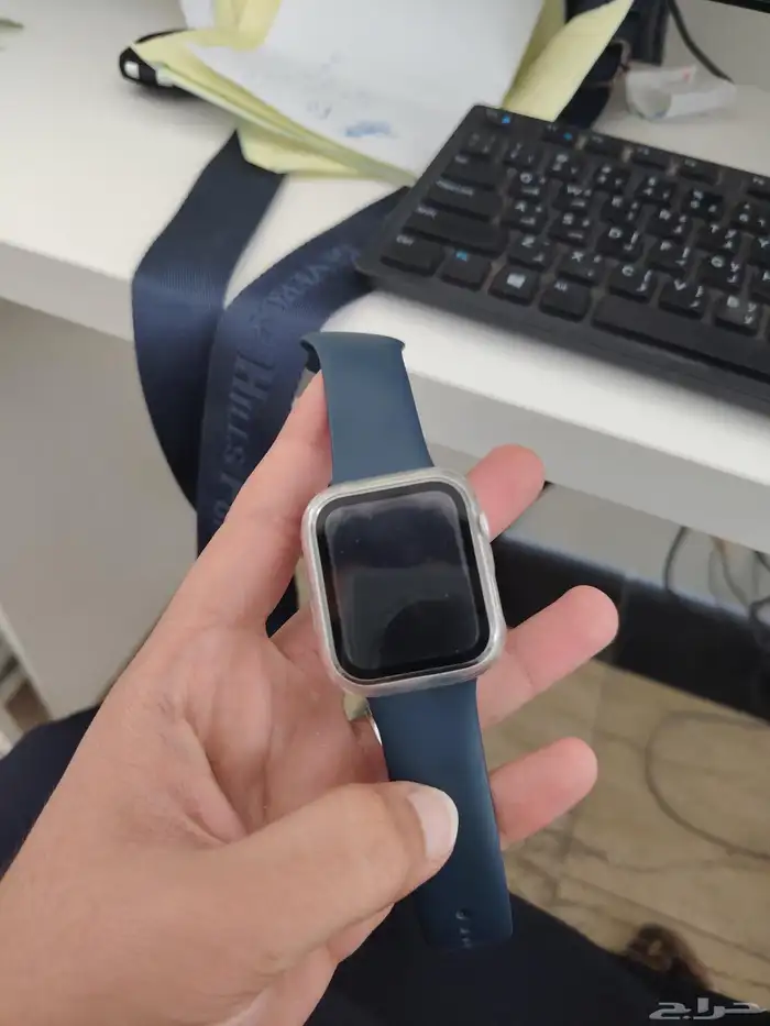 ساعة ابل اصدار 9 مقاس 45 نظيفة 0