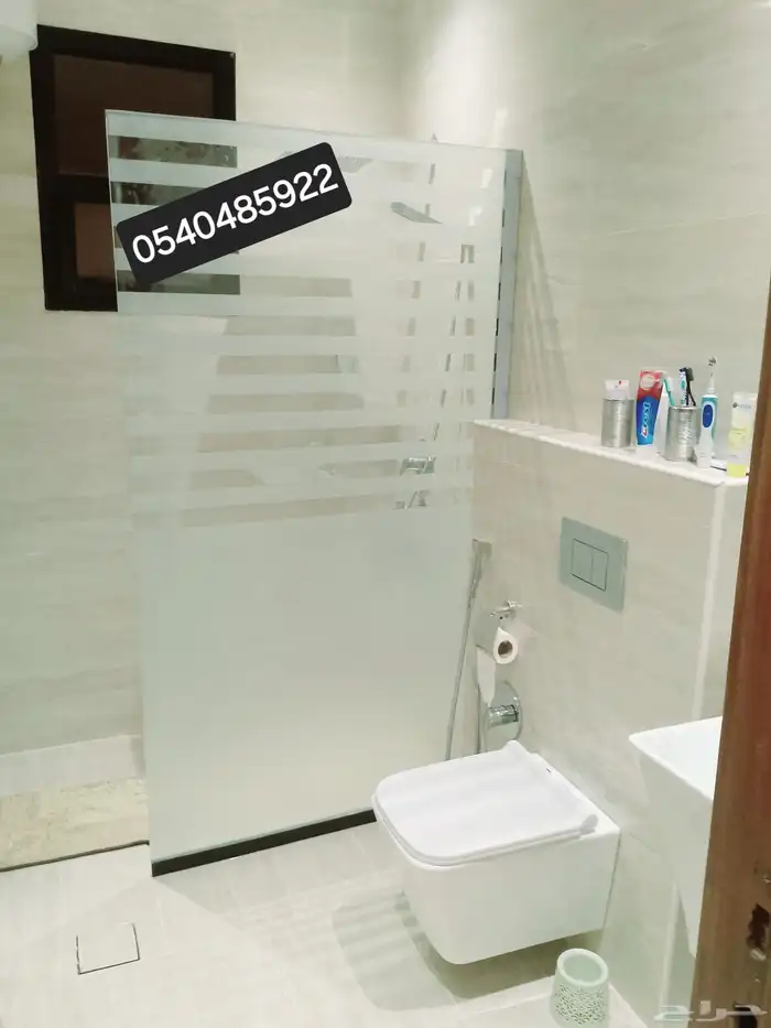 فاصل زجاج لشاور زجاج مسبح داخلي حواجز شاور 8
