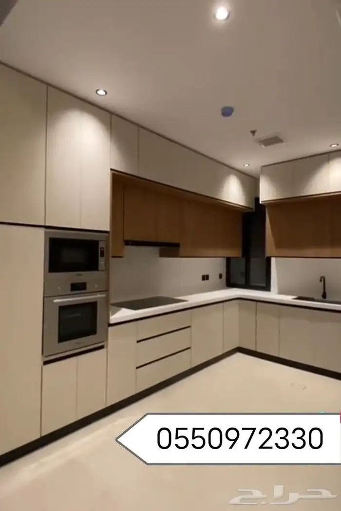 هذا مطبخ على سكب كل التصميم جديد ان شاء الله تصير كويس شغل 0