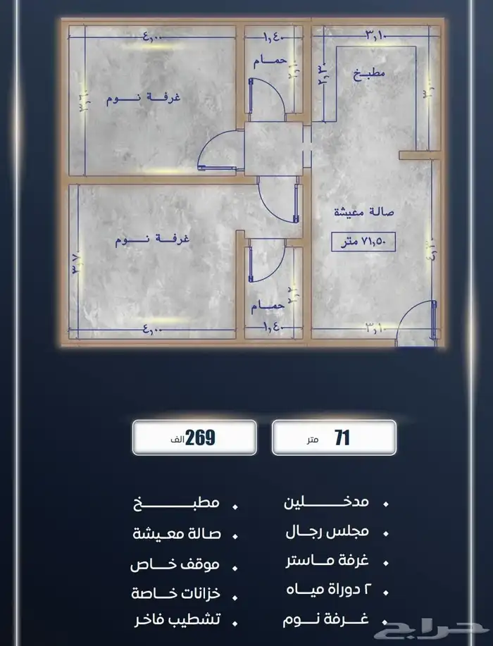 فرصة استثمارية وسكنية في حي الصواري 3