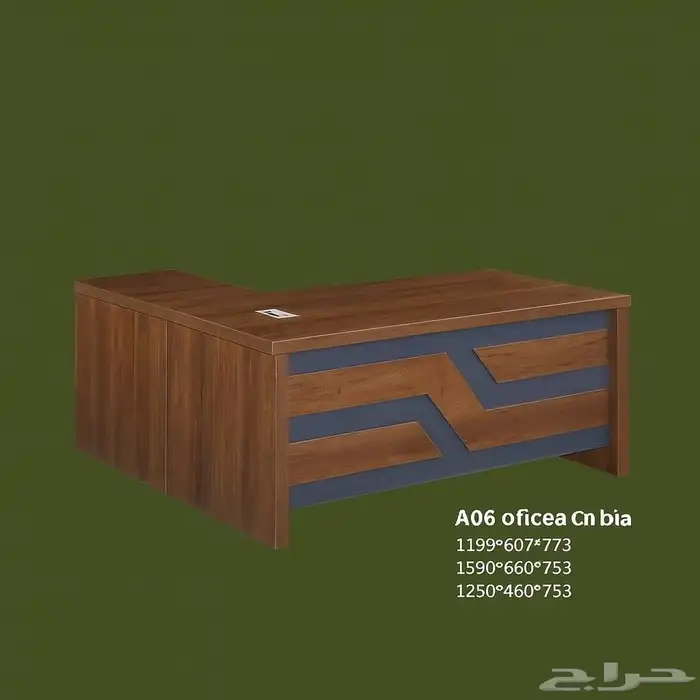 مكتب كامل صغير وكبير  اثاث المكتبي في جده مختلف تصاميم موجود 5