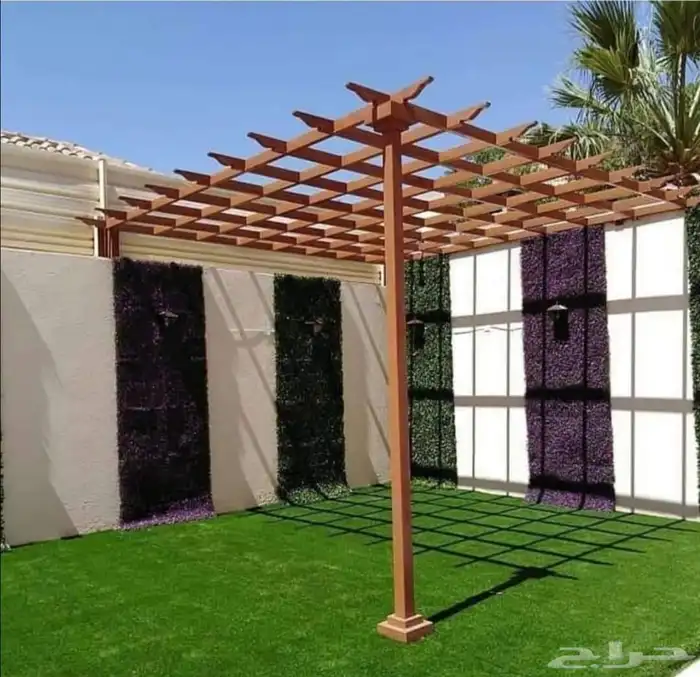 تكسيات جدارية ديكورات العشب الصناعي 3