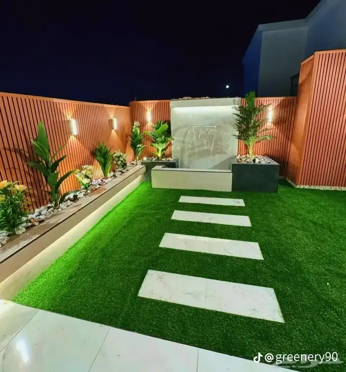 عشب صناعي شلالات نوافير جازان تنسيق حدائق تنسيق حدائق جازان 6