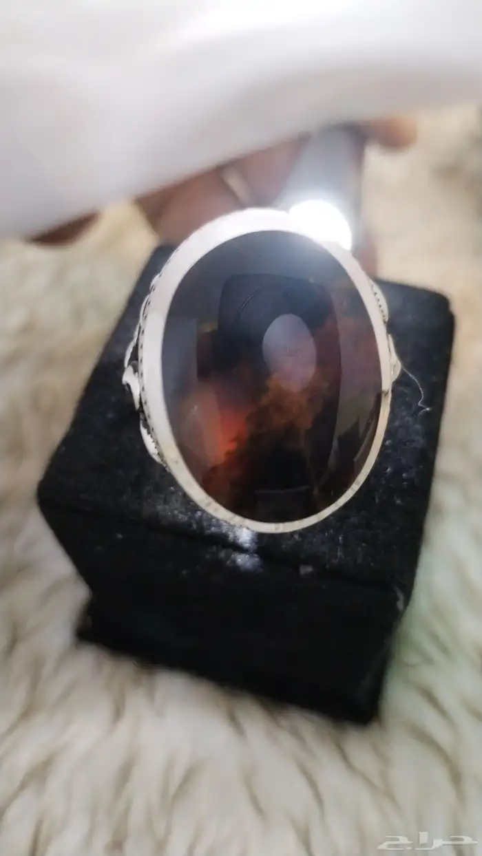 خاتم عقيق يماني خرايطي بركاني صياغة ياسر 1