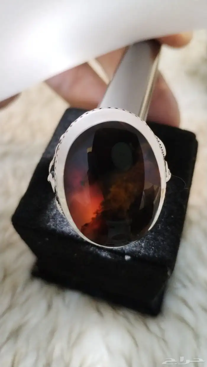 خاتم عقيق يماني خرايطي بركاني صياغة ياسر 2