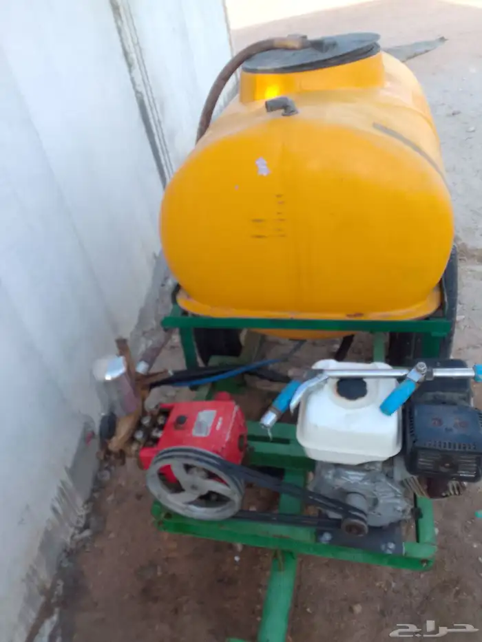 ماطور رش وغسيل 600 لتر الطرمبه 51 تايوان والماطور هوندا 3