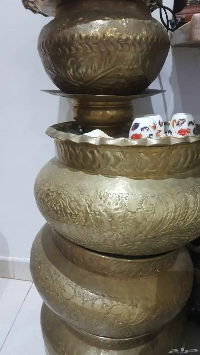 نحاسيات دلل لوحة مباخر فازات اسعار للك قطعه سعر 5