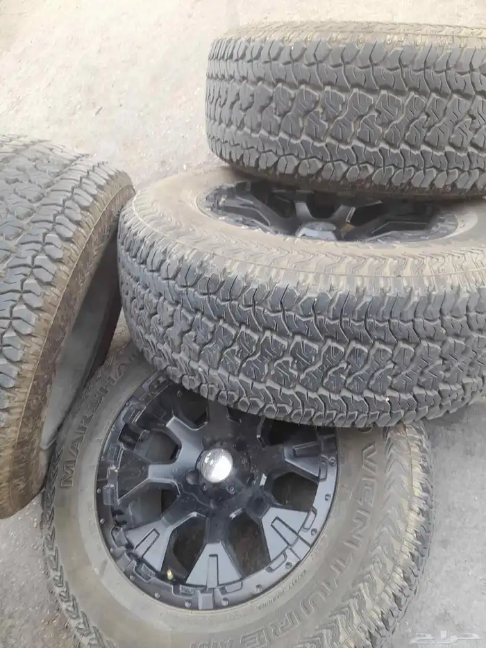 كفرات وجنوط اصليه رنجرل الكفرات مرشال نضيفه خوات الجديد بزرع 1